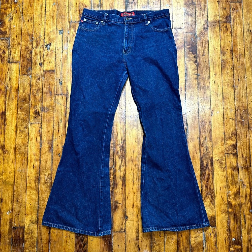 Zana Di Jeans Women's‎ Size 11 Blue Denim Regular Fit Bootcut Dark Wash Preppy